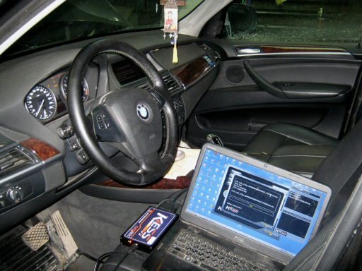 BMW X5 E70 3.0L - Подключение прибора KESS