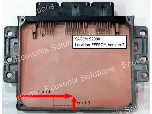 Sagem S2000PM1 (S2PM) - Расположение микросхемы памяти 95080 - 1