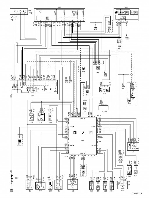 Sagem S2000PM1 (S2PM) - Электрическая схема управления двигателем