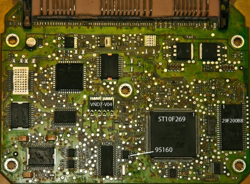 Sagem S2000PM2 - Электронные компоненты ЭБУ двигателя