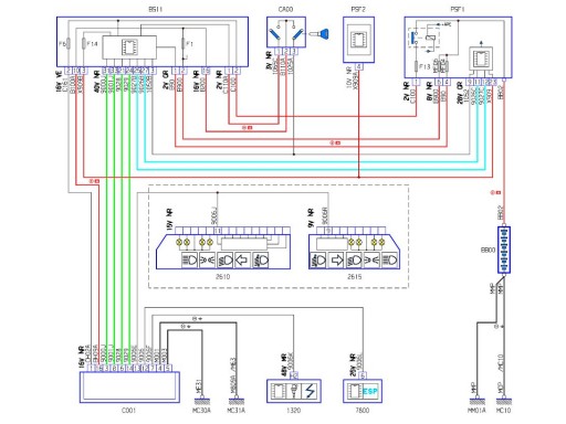 Sagem S2000PM2 - Электрическая схема системы впрыска 2