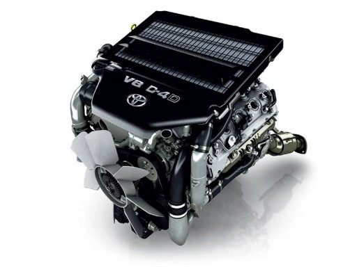 Toyota Land Cruiser 200 4.5L TD V8 (1VD-FTV) - Внешний вид двигателя